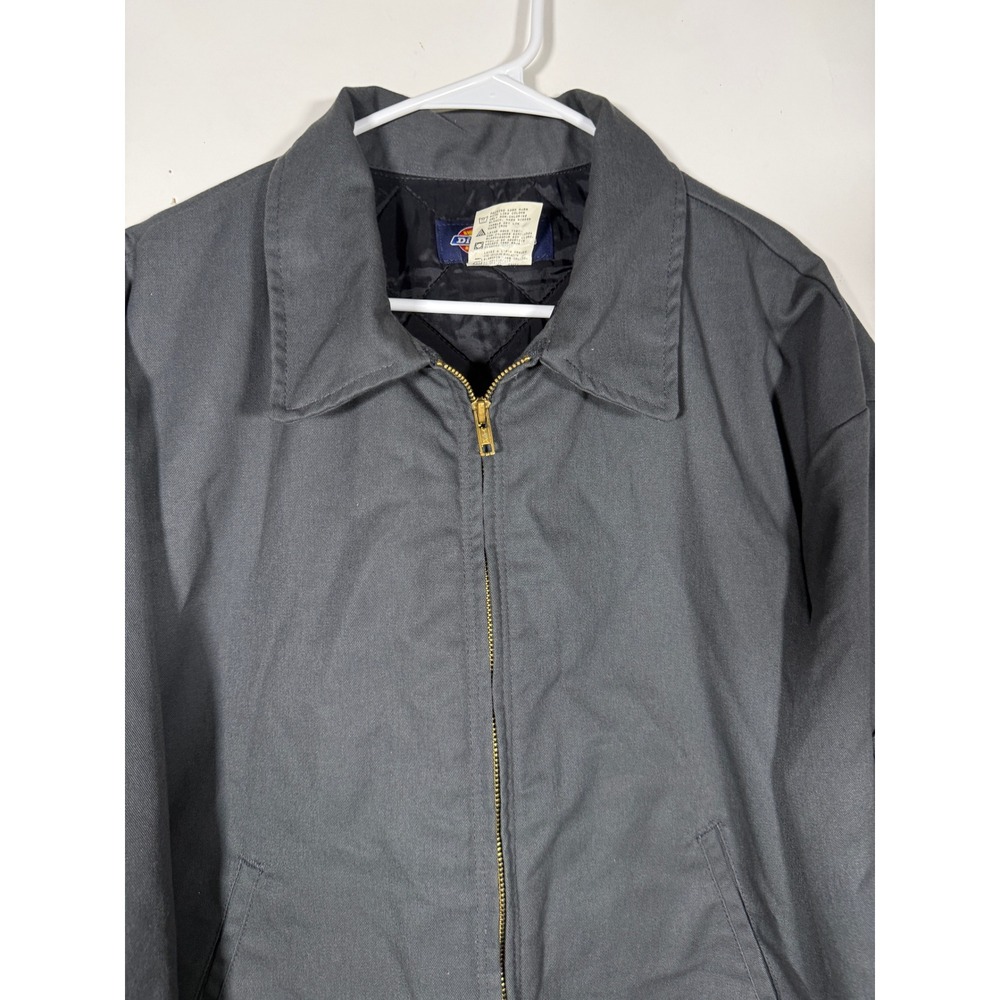 Dickies Eisenhower Jacket XL Charcoal Grey Quilted Lined Workwear